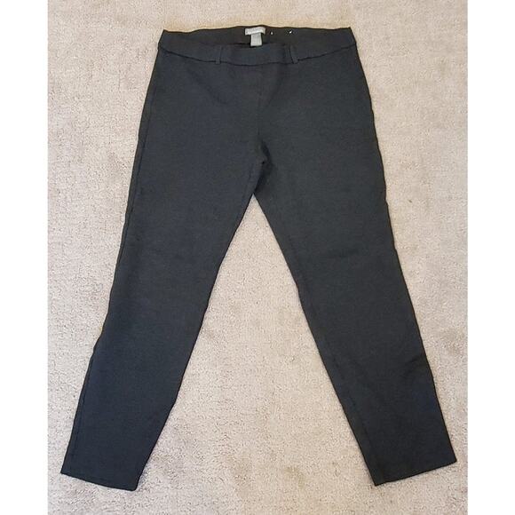 Women's Charcoal Gray Massini Essentials Dress Pants Jeggings Size Large - Picture 1 of 3